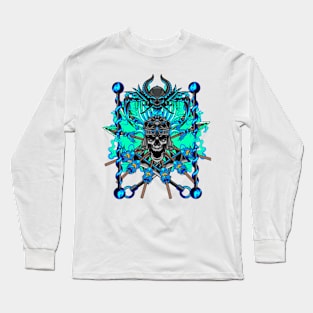 Skull Wizard of the darkness Long Sleeve T-Shirt